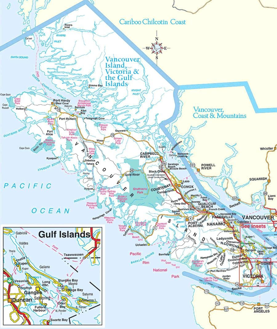 ভ্যাঙ্কুভার পার্ক মানচিত্র