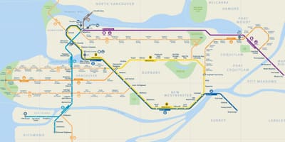 ভ্যান skytrain মানচিত্র