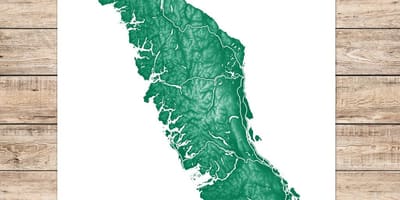 মানচিত্র ভ্যাঙ্কুভার দ্বীপ, শিল্প